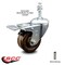 Service Caster 3 Inch High Temp Phenolic Swivel 10mm Stem Caster with Total Lock Brake SCC SCC-TSTTL20S314-PHSHT-M1015 - alternate 1
